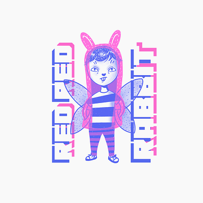 RedRedRabbit graphic design illustration rabbit