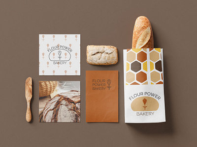 Flour Power Bakery Branding & Web bakery branding bread coffee illustrations logo mockup strategy design whisk