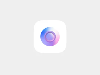 Circ app app icon badge design gradient icon identity illustration logo vector