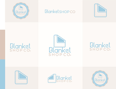 Blanket Shop Co. branding design business etsy logo vector