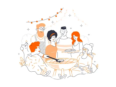 Family adobe animation branding design illustration illustrator line ui