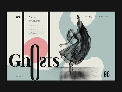 Ghosts (website detail page) by Mike Kus on Dribbble