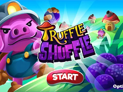 Game Development: Promotional Graphic for "Truffle Shuffle NFT"
