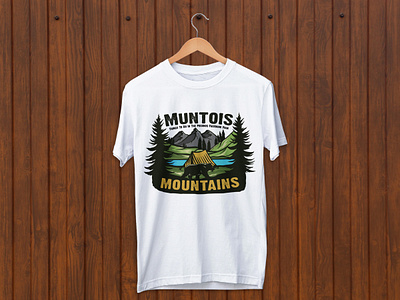 Mountain T-shirt Design apparel design branding clothing design custom t shirt fashion design graphic design mountain t shirt print design printing t shirt retro t shirt shirt t shirt t shirt t shirt design t shirt illustration tee shirt tees tshirt tshirt art tshirtdesign