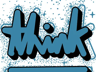 Think art artwork design drawing graphic design illustration vector