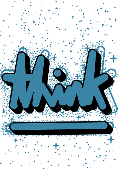 Think art artwork design drawing graphic design illustration vector