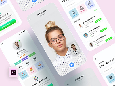 Medical Mobile App 3d animation app branding design graphic design illustration logo medical new app ui ux