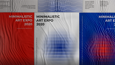 Minimalistic Art Expo 2020- Poster Design event graphic design minimal poster visual design