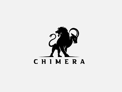 Chimera Logo angry lion beast beast logo chimera chimera logo creature demon ferocious finance business heraldic legend lion logo luxury brand monster mythological mythology secure shield security logo victorian winery