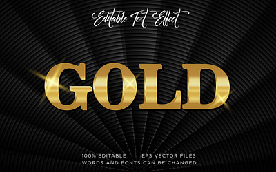 golden text effect with gold color 3d background chrome color colour dark design effect effects font gold golden graphic design illustration light metal motion graphics style text effect ui