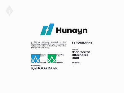 Hunayn Logo Breakdown #2 branding business corporate design graphic design icon logo