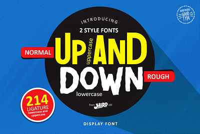 Up and Down - Display Font bold font typography