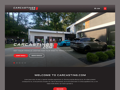 CarCastings.com // Web Design automotive automotive web design car car web design casting film movie vehicle vehicle web design