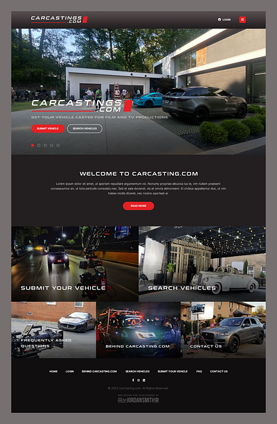 CarCastings.com // Web Design automotive automotive web design car car web design casting film movie vehicle vehicle web design