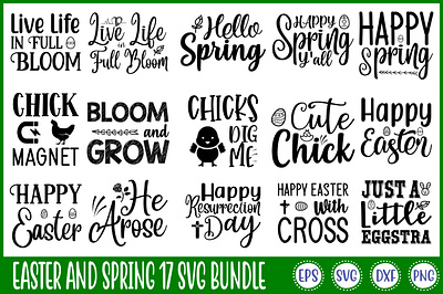 Easter And Spring 17 Svg Bundle free svg quotes graphic design logo