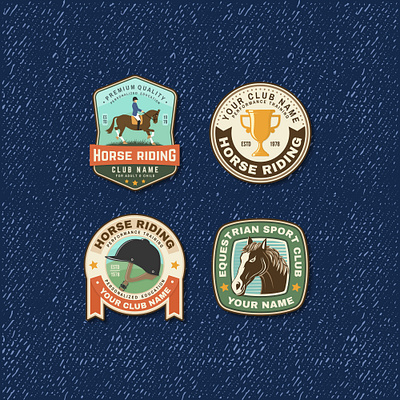 Horse Riding Patches ♥️🐎 badge horse horse riding horselove horseriding outdoor patch riding sivvector sticker
