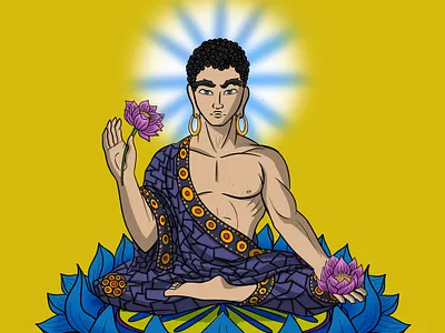 Based Bhuddha NFT Collection 2d illustration animation character design concept art illustration vector