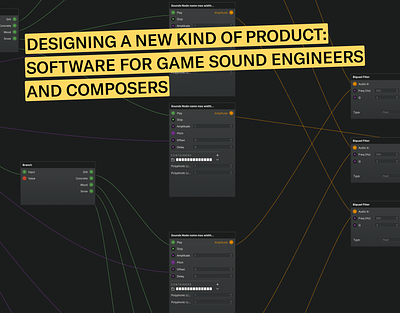 Designing a new kind of product composer game sound design music software product design software design sound engineer ui ui design ux ux design