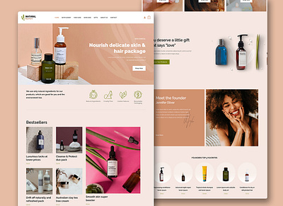 Skincare beauty Store design | Shopify beauty website business website landing page shopify shopify store design shopify theme skincare website web designer