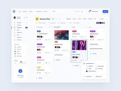 One Design System Dashboard dashboard design system figma task board ui ui kit