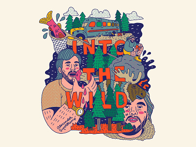 Into The Wild alaska branding design film film poster graphic design illustration into the wild movie movie poster nature typography
