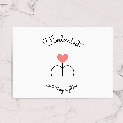Tintmint logo (Handmade decors and crafts) branding design graphic design logo logodesign mockup typography