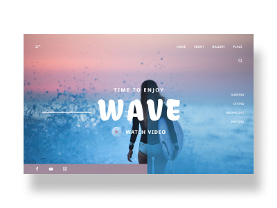 Landing Page of marine sports product brand designinspiration graphicdesignui inspiration inspiration design interface landingpage landingpagedesign productdesign ui uidesign uiux uiuxdesign userexperience userinterface webdesign website websitedesign