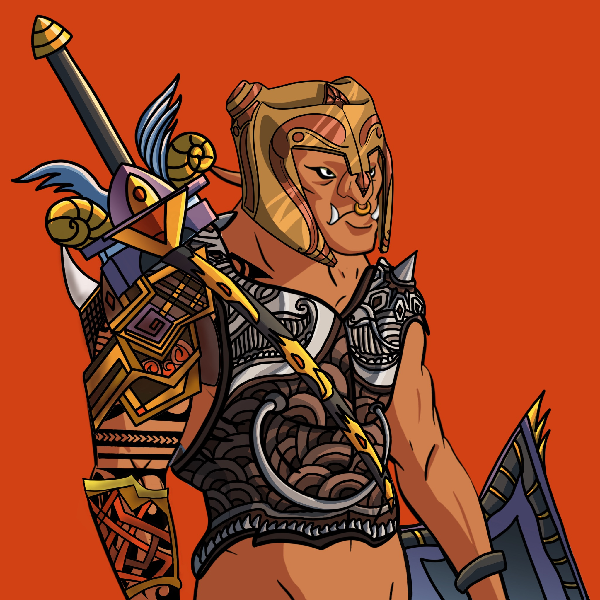 Savages Game NFT Collection 2d illustration animation character design concept art design illustration