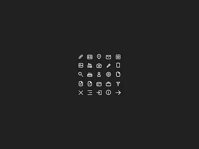 Simple icons set - Basics basics black grid icon icons minimalistic pictogramme set white