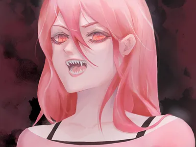 Power anime anime drawing anime illustration anime style art artwork character design digital art digital drawing digital painting drawing fan art fanart illust illustration painting portrait