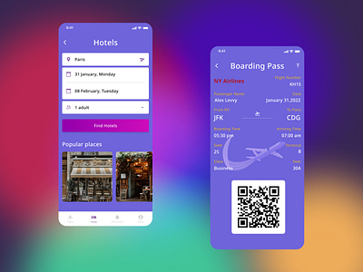 Boarding Pass boarding pass design figma design ios mobile ui ux