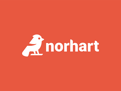 norhart animal bird branding clever creative design house influencer logo minimal mortage nest real estate realtor simple