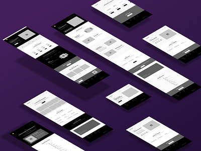 Wireframes for crypto website branding design graphic design logo ui web webdesign wireframes