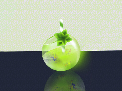 Drink of the future art drink illustration