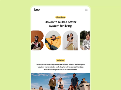 Juno Website Design branding design graphic design interface ui user experience ux web design