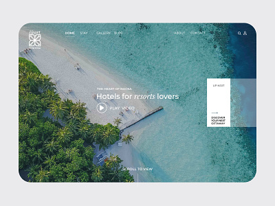 The heart of noosa resort blog booking branding design gallery hero section hostel hotel hotel listing landing page online store product resort slideshow travel trip ui ux web design website