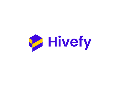 Hivefy bee branding chat clever conncetion creative design hive logo minimal modern simple speech team tool