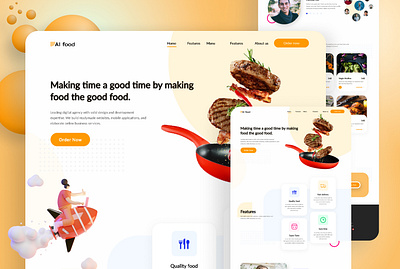 landing page design branding design illustration landing page ui ui design ui ux web design