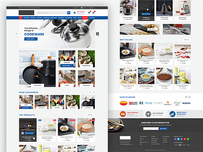 eCommerce Landing clean ecommerce homepage landingpage minimal portal ui