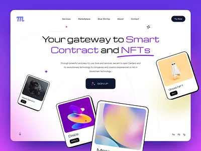 Blockchain / Crypto Website Design blockchain crypto cryptocurrency defi homepage landing landing page modern nft site typography ui ui design ux uxui web web design web page web3 website