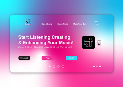 Teremin an AI Music Startup 2022 trend design 2022 trends ai startup design app branding design graphic design interface design logo startup website tech brand identity tech design ui ux vector web design