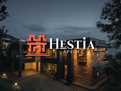 Diseño de logotipo || Hestia Spain brand branding clean creative design flat graphic design illustration logo logotype minimal photoshop vector visual identity web website