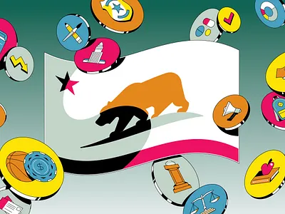 LA Times california editorial election flag voting