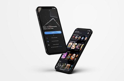 Music UI app design icon typography ui