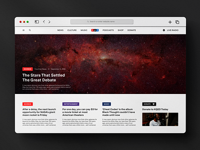 NPR Redesign design desktop news npr redesign website