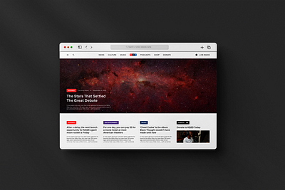 NPR Redesign design desktop news npr redesign website