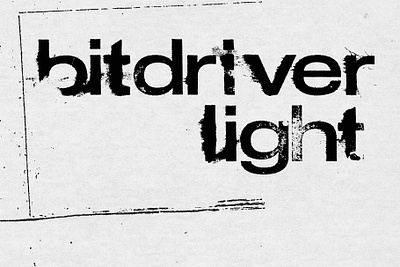Bitdriver Light - Handmade SVG Font 90s analog design custom font design gritty grunge handmade illustration logo print raw raygun svg svg font swiss grit