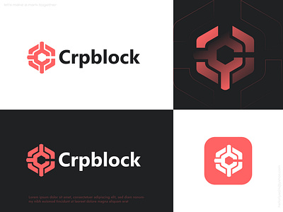 crpblock logo design - unused a b c d e f g h i j k l m n blockchain branding crypto data design ecommerce fintech flat illustration lettermark logo logo design logo designer modern monogram network o p q r s t u v w x y z a tech logo vector