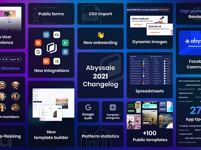 Abyssale 2021 Reel abyssale advertising banner ads clean creative automation design product design reel ui