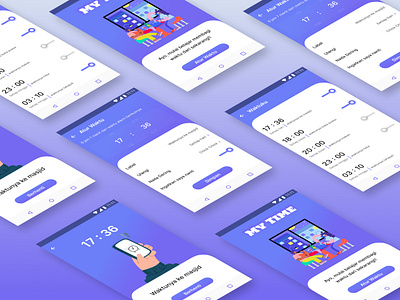 Alarm Android App alarm android app design figma illustration mobile app redesign ringtone timer ui uiux ux